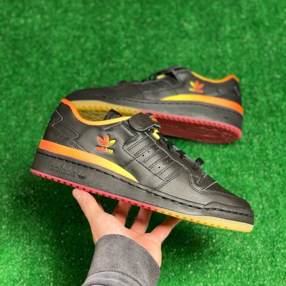 adidas Other - Adidas Originals Forum Low Mens Leather Sneaker Shoes Black FZ5891 NEW Size 13